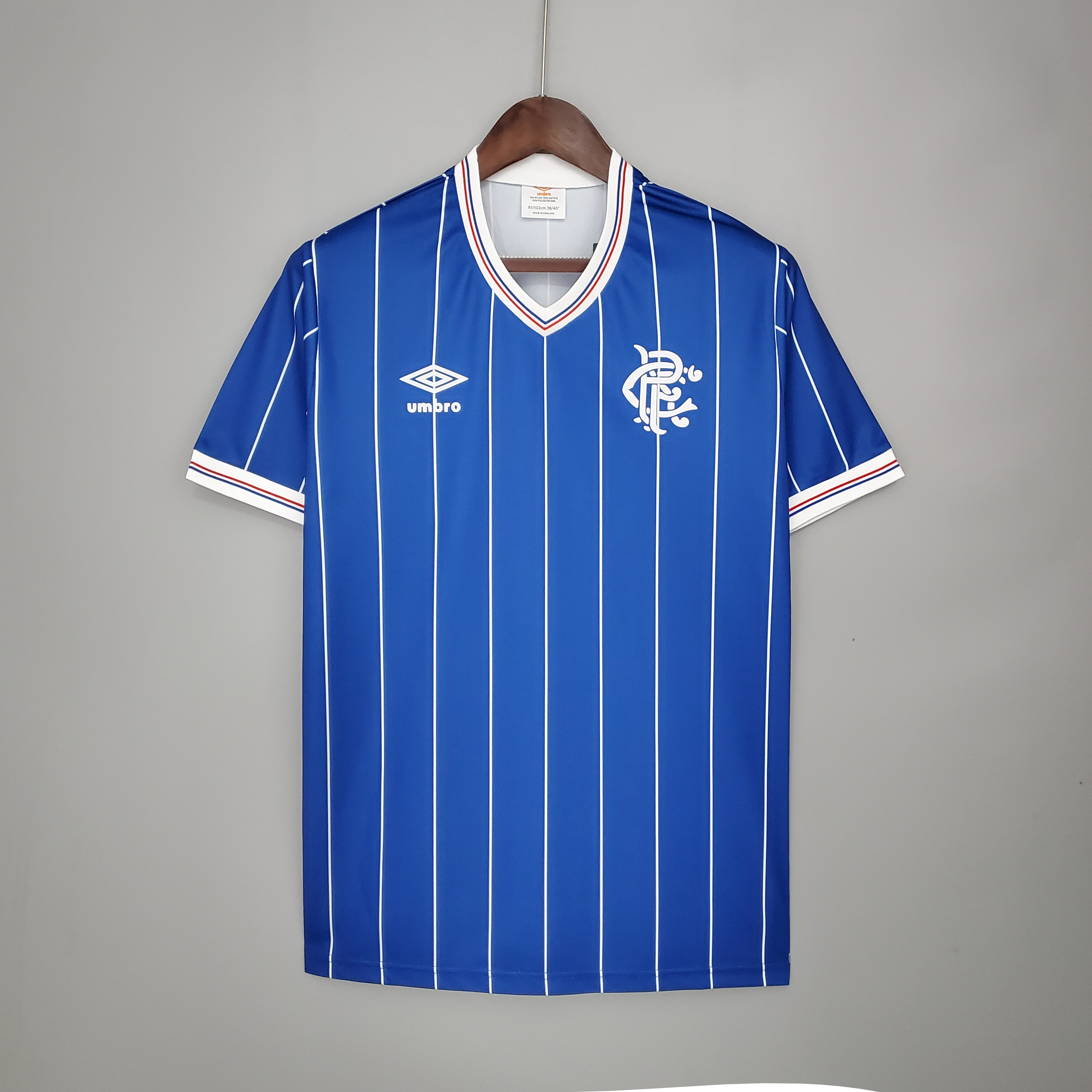 Retro Glasgow Rangers 1982-83 Home Stadium Jersey